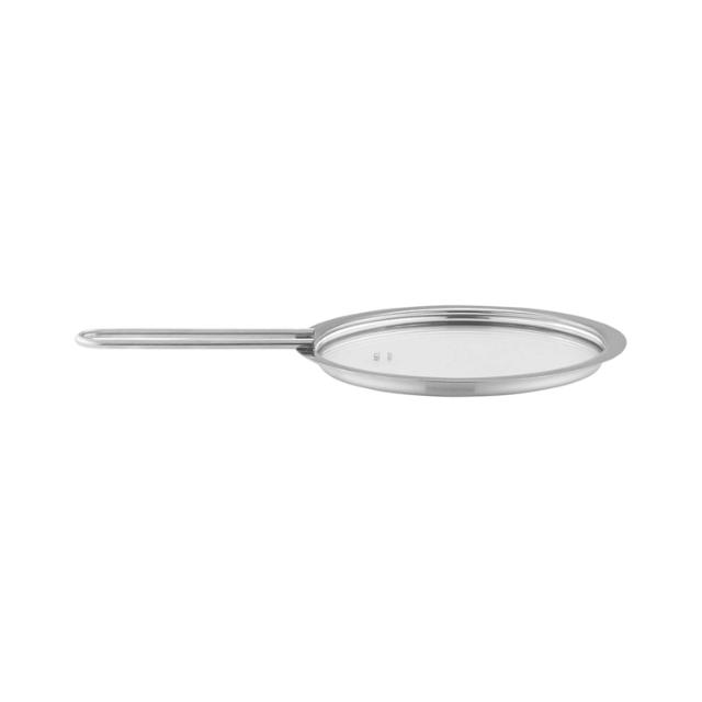 Tallerkenlåg glas - 13 cm - Rustfrit stål