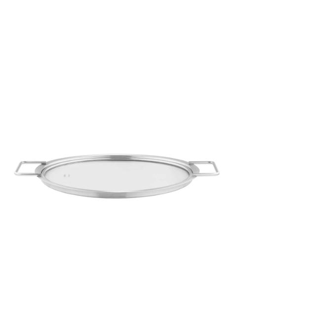 Couvercle - 24 cm - Inox / verre