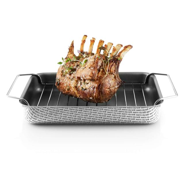 Roasting pan w. rack - 26x19 cm - Slip-Let®