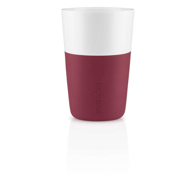 Caffé Latte-krus - 2 stk. - Pomegranate