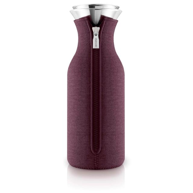 Fridge carafe 1.0l Dark burgundy woven