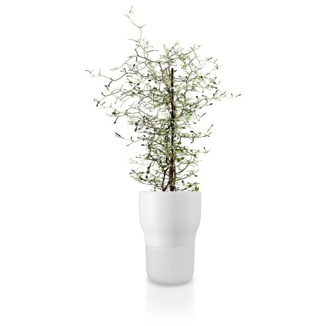 Urtepotte - Ø13 cm. - selvvannende - White