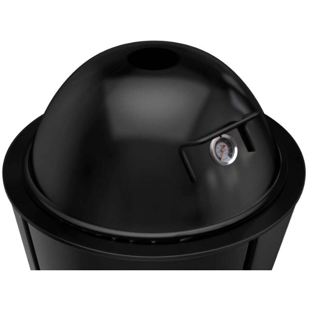 Cooking lid with thermometer