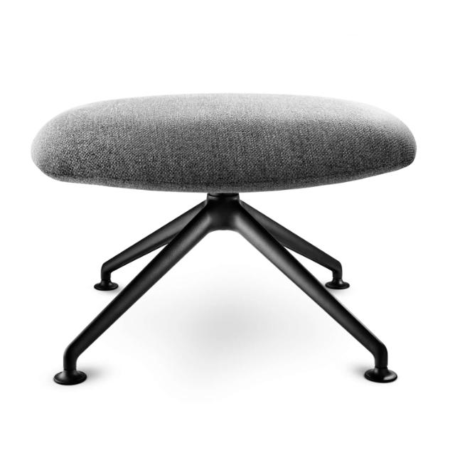 Laze fodskammel - Grå m. sorte ben