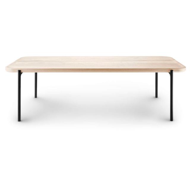 Savoye lounge table - 50x120 cm - 35 cm - White oiled