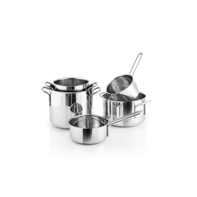 Stainless Steel Topfset 5 St. 1,1 l 2,2 l 3,6 l 4,8 l