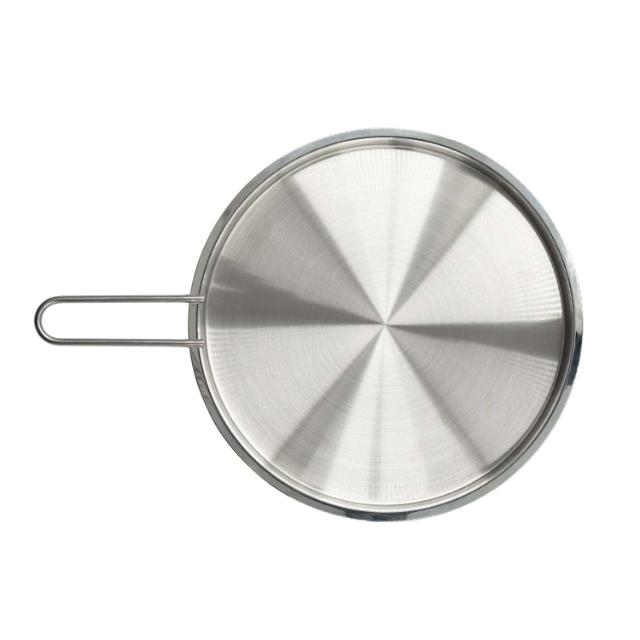 Tallerkenlokk 24 cm rustfritt stål