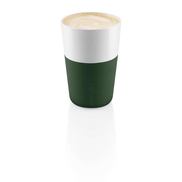 Cafe Latte-mugg - 2 stk - Emerald green