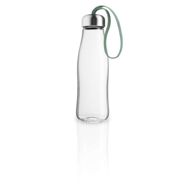 Glastrinkflasche - 0,5 Liter - Faded green