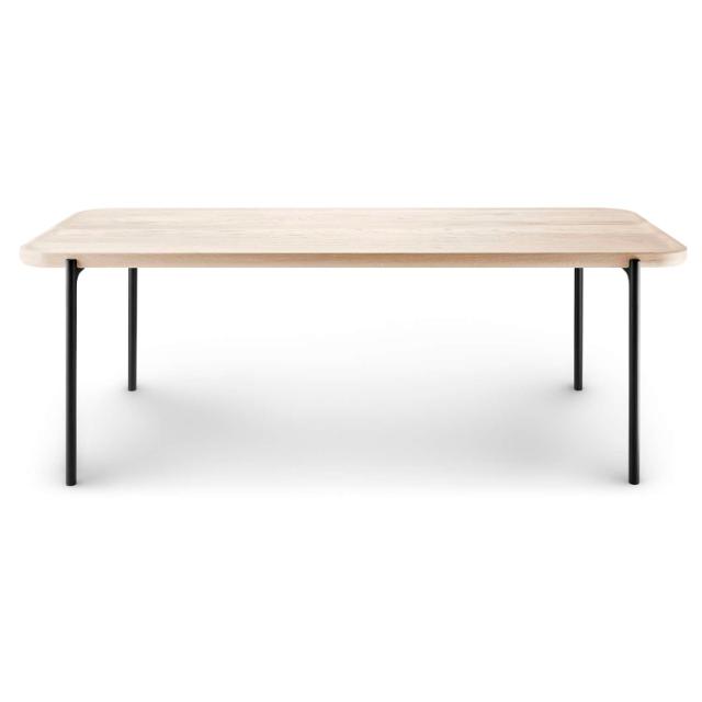 Savoye lounge table - 50x120 cm - 35 cm - White oiled