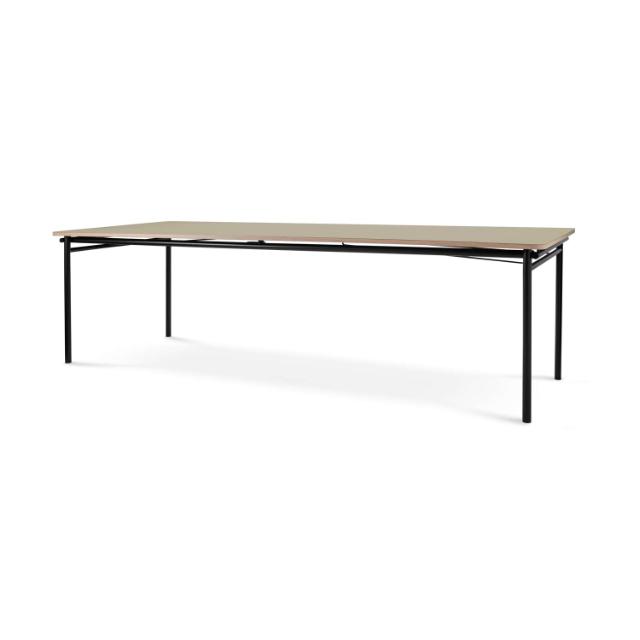 Taffel dining table - Pebble - 90x250/370 cm