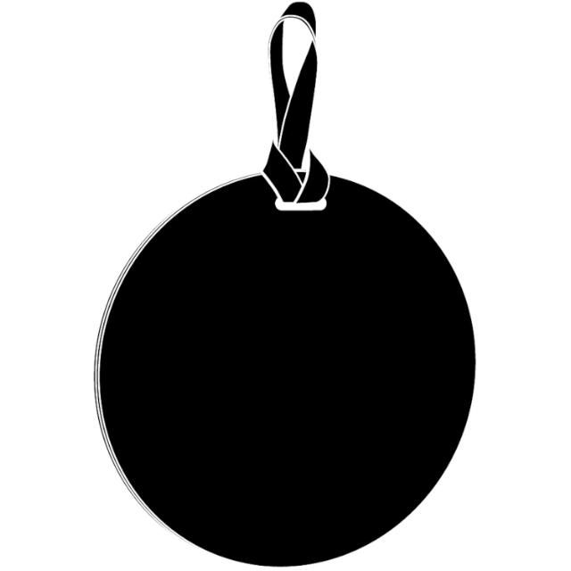 Rope mirror - Ø50 cm - with leather strap