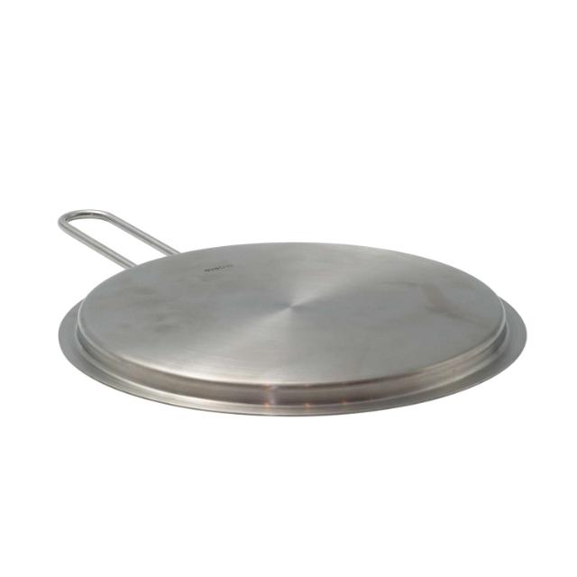 Tallerkenlokk 24 cm rustfritt stål