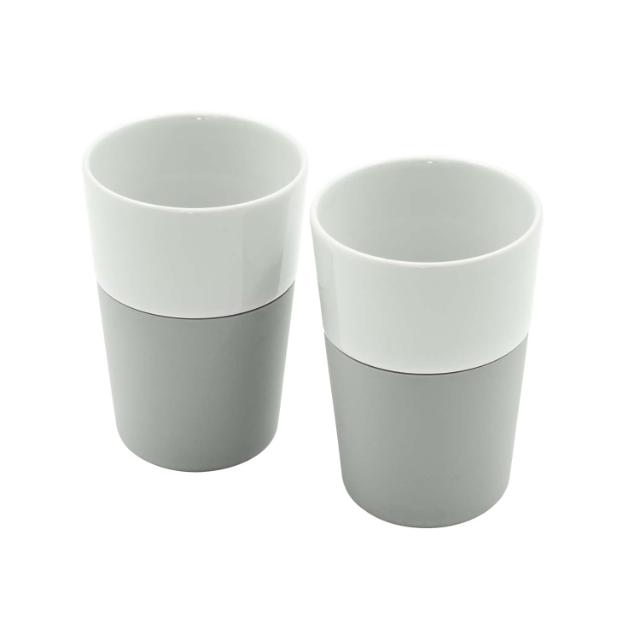 Cafe Latte-Becher - 2 stck - Marble grey