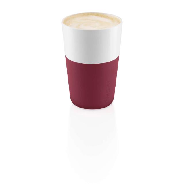Caffé Latte-krus - 2 stk. - Pomegranate