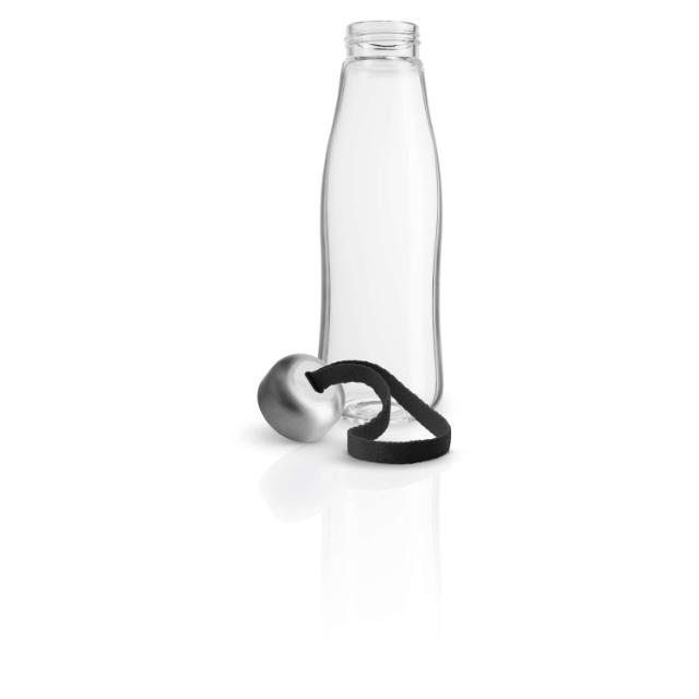 Glastrinkflasche - 0,5 Liter - Schwarz