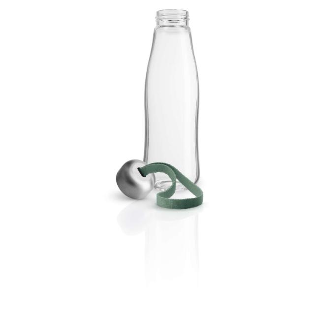 Glastrinkflasche - 0,5 Liter - Faded green