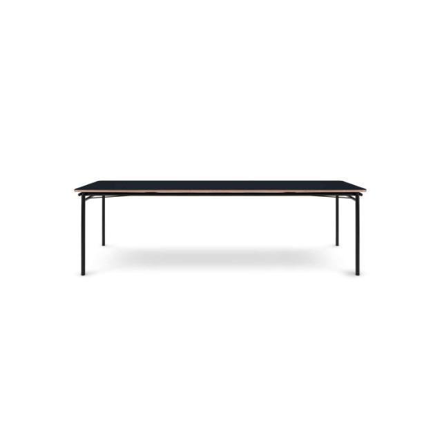 Table à manger Taffel - Black - 90x250/370 cm
