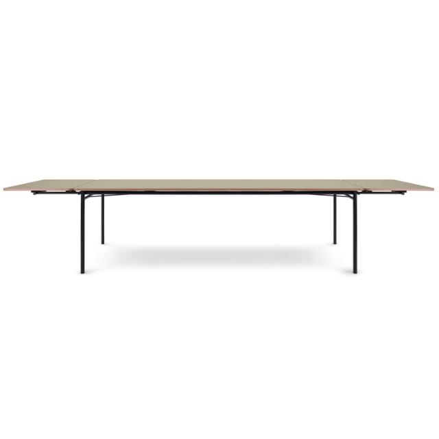 Taffel dining table - Pebble - 90x250/370 cm