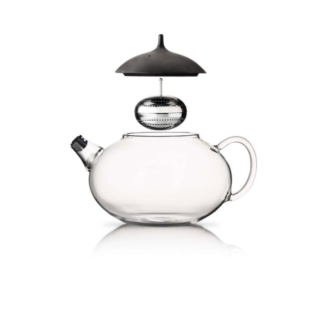 Glass teapot - 1.0l - black