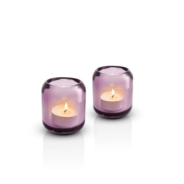 Acorn Glaskerzenhalter - 2 stck - Lavender