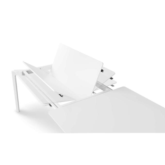 More dining table - white/white - 100x200/320 cm