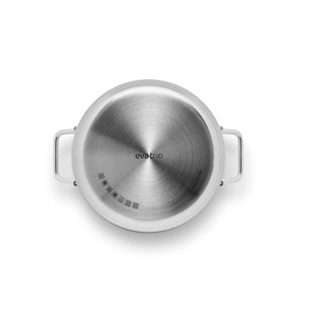 Stainless steel pot - 2.2 l - ceramic Slip-Let®️ non-stick
