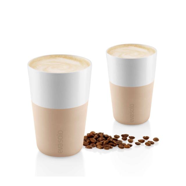 Cafe Latte-krus - 2 stk - Soft beige