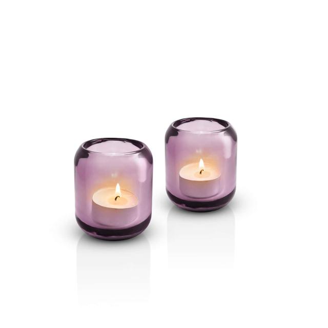 Acorn Glaskerzenhalter - 2 stck - Lavender