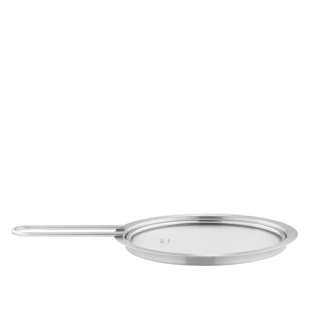 Lid - 16 cm - Stainless steel/glass