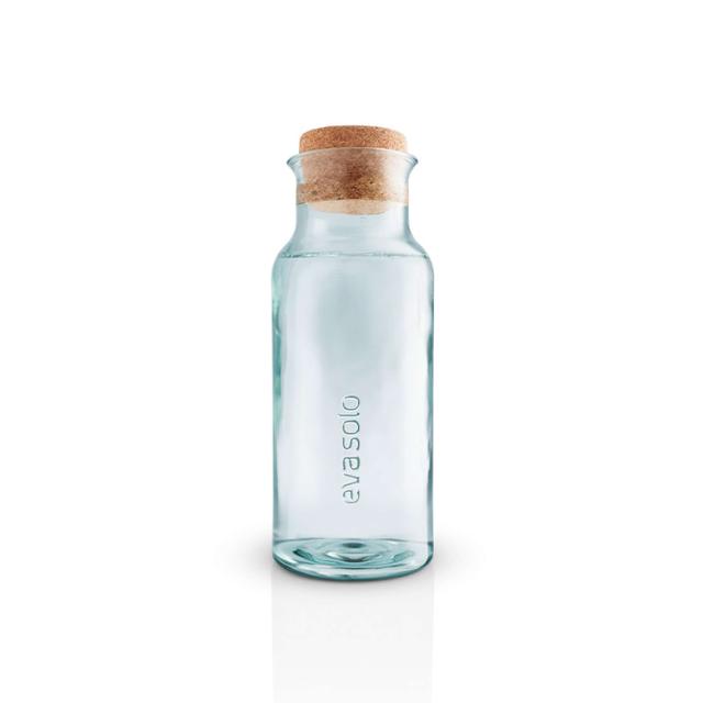 Recycled carafe en verre - 1 litre - avec couvercle