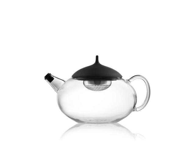 Glass teapot - 1.0l - black
