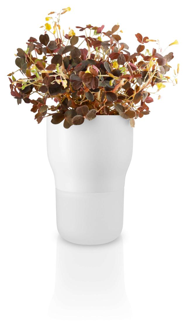 Flowerpot - Ø9 cm. - self-watering - White