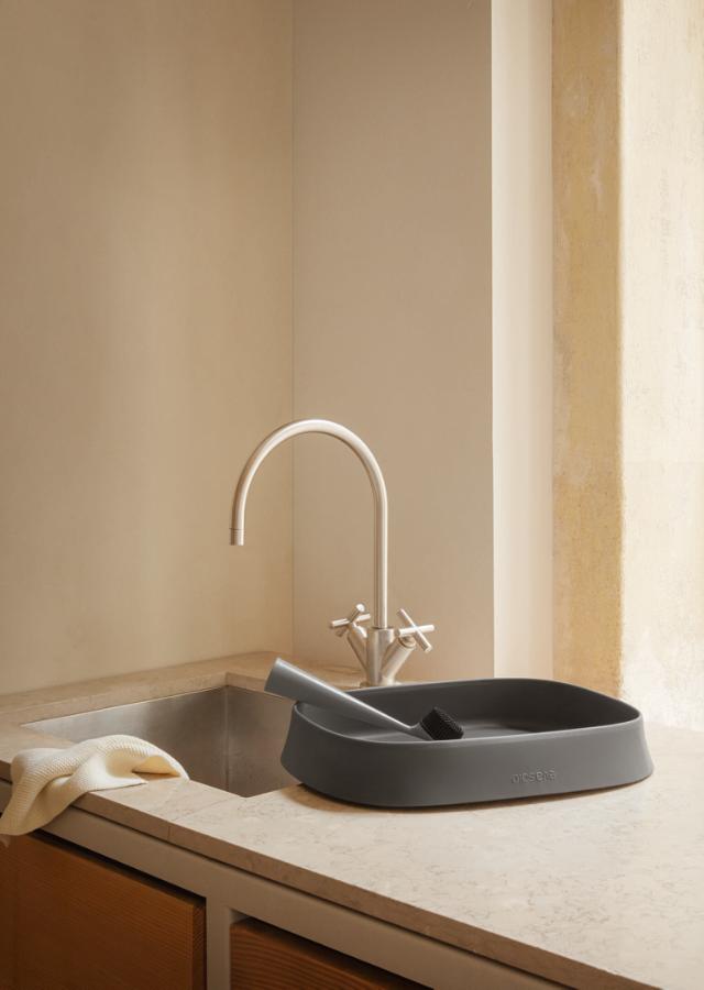 Collapsible washing-up tub - Elephant grey