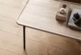 Savoye lounge table - 50x120 cm - 35 cm - White oiled