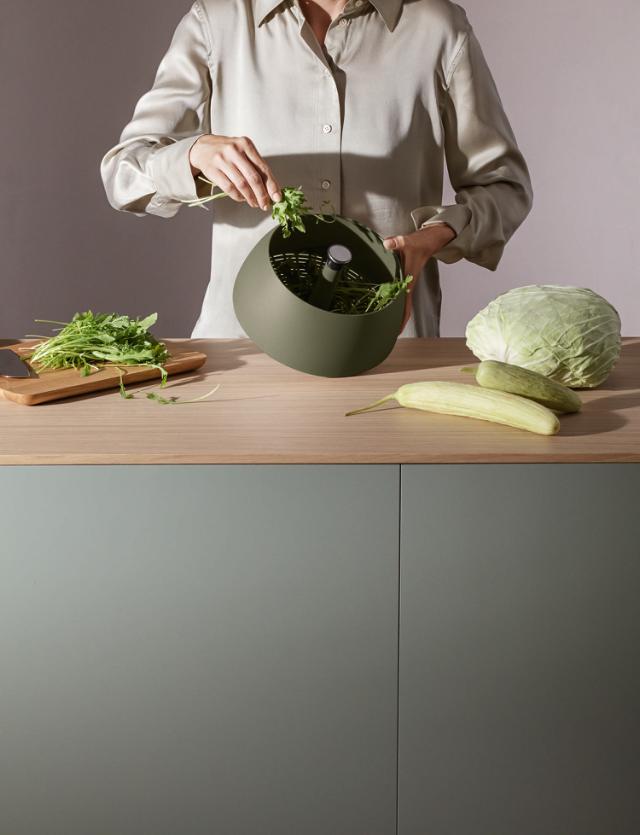 Salatslynge/dørslag - Green tool
