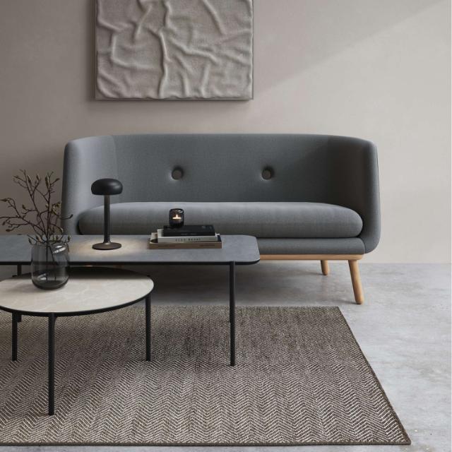 Savoye lounge table - Ø60 cm - 42 cm - Ceramic black