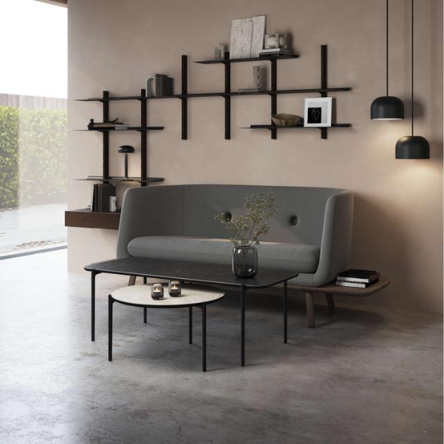Savoye lounge table - Ø90 cm - 42 cm - Ceramic black