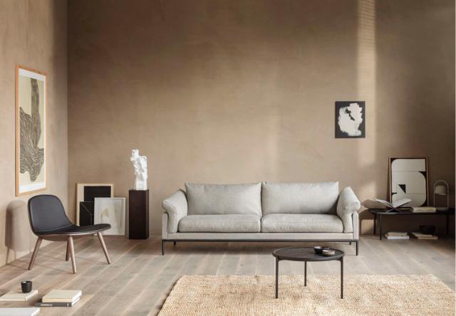 Savoye sofabord - Ø60 cm | 42 cm - Sortbejdset eg