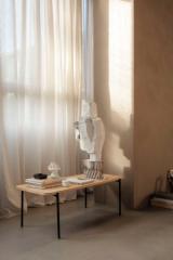 Savoye lounge table - 50x120 cm | 35 cm - White oiled