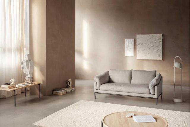 Savoye lounge table - 50x120 cm - 35 cm - White oiled