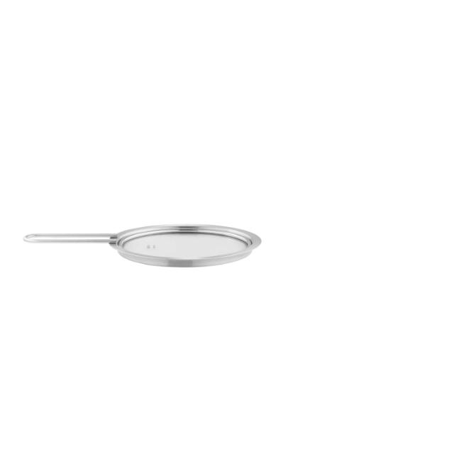 Lid - 16 cm - Stainless steel/glass