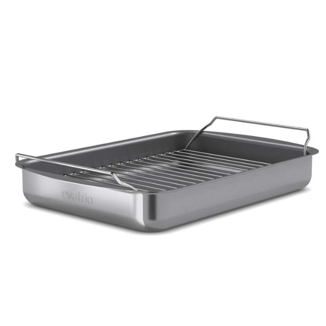 Product_Photo_1 Professionell Bräter mit Rost - 35x25 cm - keramischer Slip-Let®-Antihaftbeschichtung