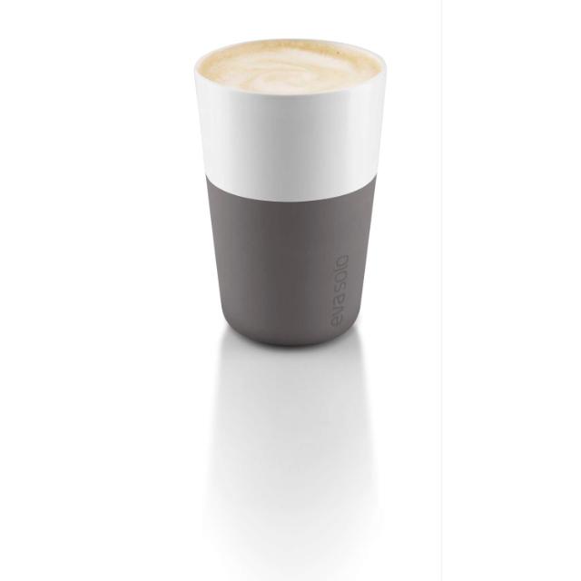 Café Latte-krus - 2 stk - Elephant grey