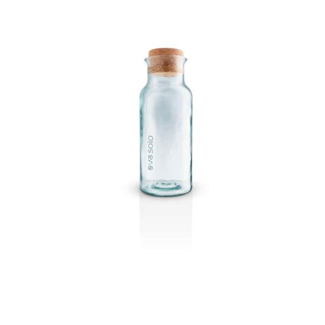 Recycled glass carafe - 1 liter - with cork