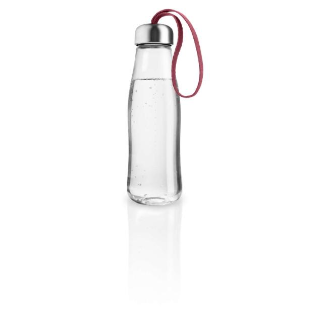 Glass drinking bottle - 0.5 liters - Pomegranate