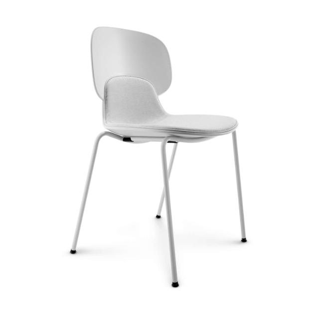 Combo semi-cushioned dining chair - Grey