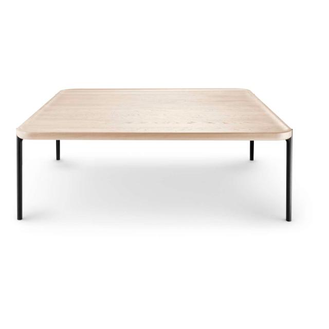 Savoye lounge table - 100x100 cm - 35 cm - White oiled