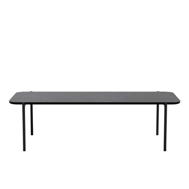 Savoye lounge table - 50x120 cm - 35 cm - Ceramic black