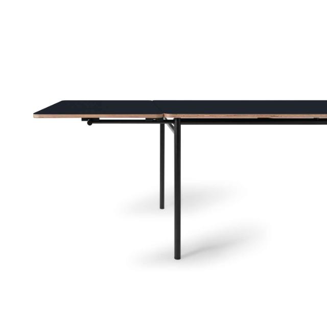 Table à manger Taffel - Black - 90x250/370 cm